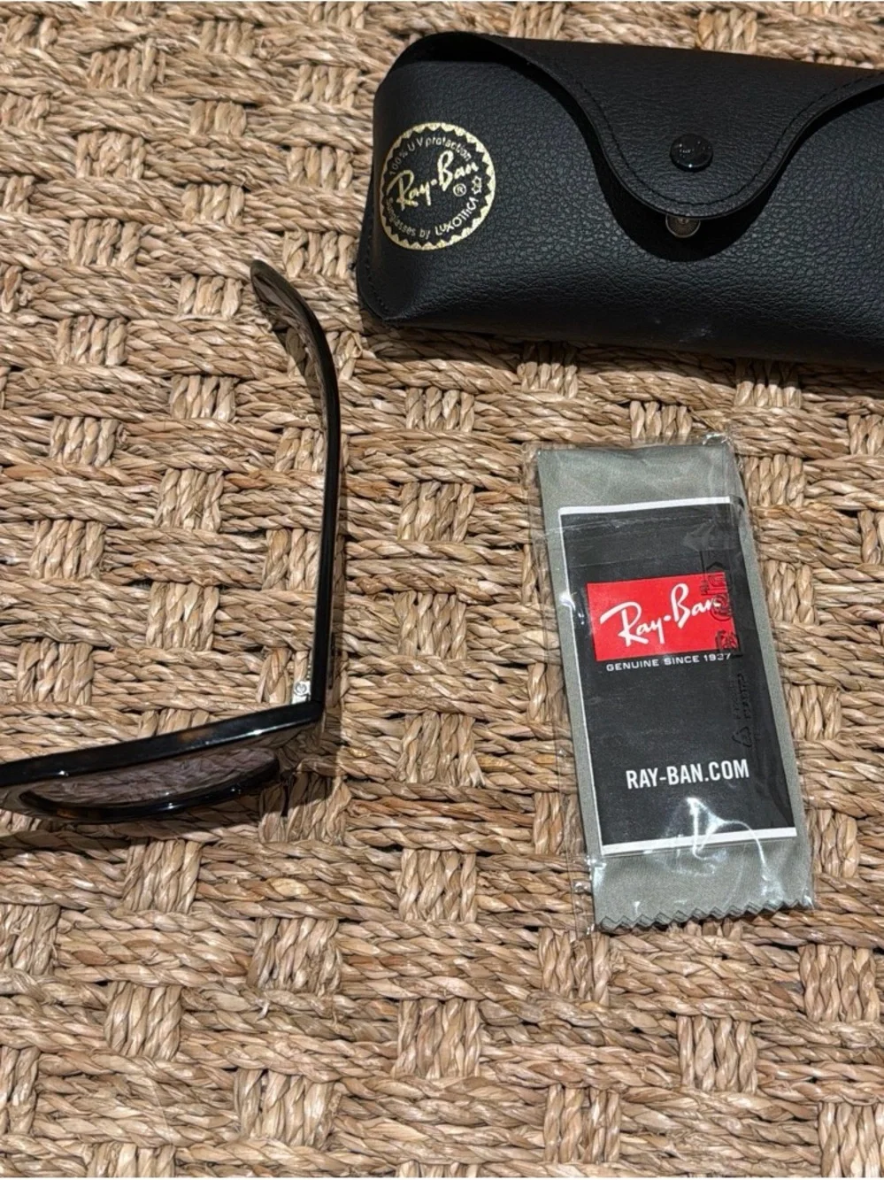 Ray-Ban Black Women’s Wayfarer Sunglasses with Case- ASAP Rocky Glasses